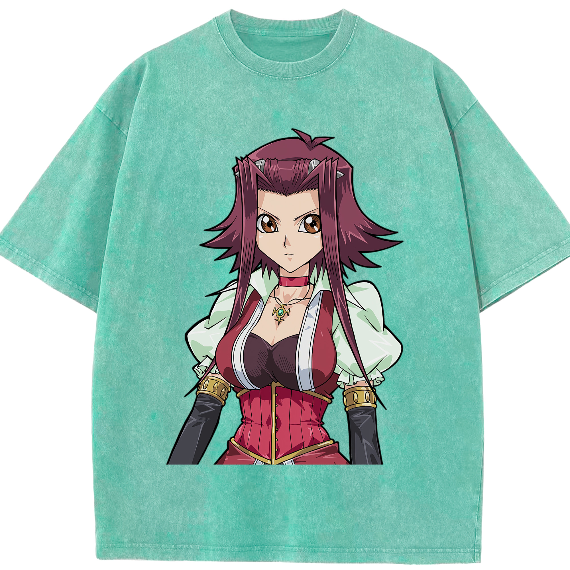 （画像用） 遊☆戯☆王 Yu-Gi-Oh! 綿100% ヴィンテージ風 半袖Tシャツ（フロントプリント）